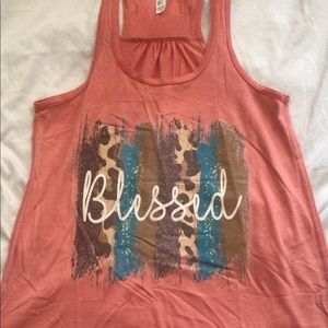 Home made Bella canvas screen print tank